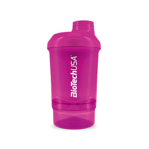 BioTechUSA Accessories, Wave+ Shaker, Magenta - 300 ml. (+ 150 ml.)