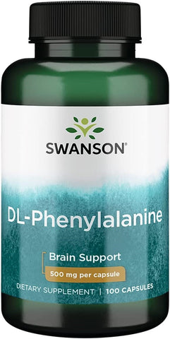 Swanson, DL-Phenylalanine, 500mg - 100 caps