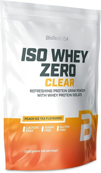 BioTechUSA, Iso Whey Zero Clear, Peach Ice Tea - 1000g