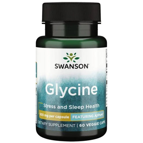 Swanson, Glycine, 500mg - 60 vcaps