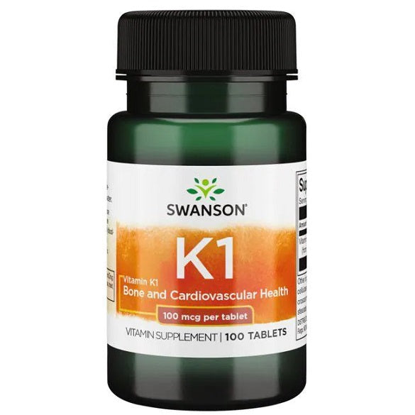Swanson, Vitamin K1, 100mcg - 100 tablets