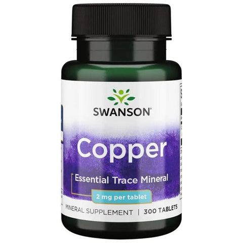 Swanson, Copper, 2mg - 300 tablets