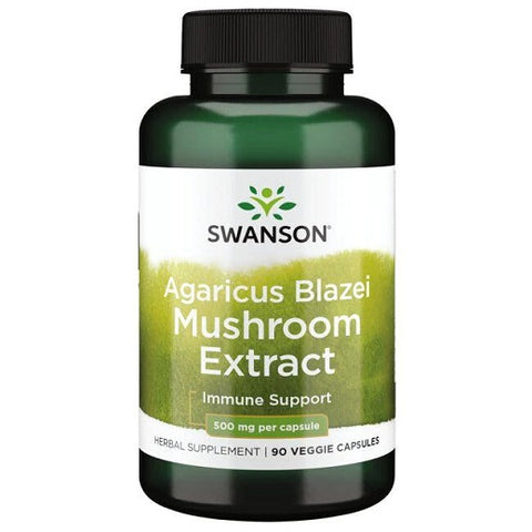 Swanson, Agaricus Blazei Mushroom Extract, 500mg - 90 vcaps