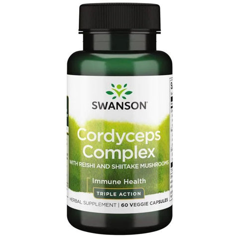 Swanson, Cordyceps Complex with Reishi and Shiitake Mushrooms - 60 vcaps