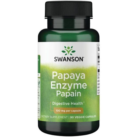Swanson, Papaya Enzyme Papain, 100mg - 90 vcaps