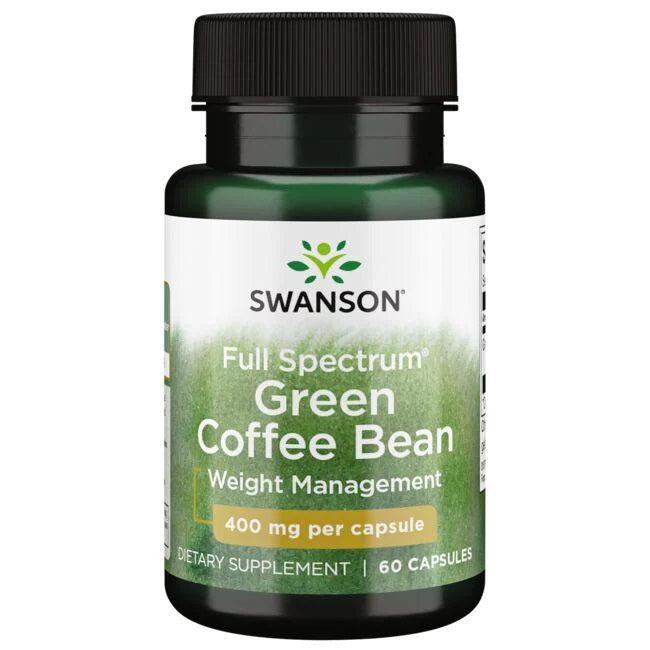 Swanson, Full Spectrum Green Coffee Bean, 400mg - 60 caps