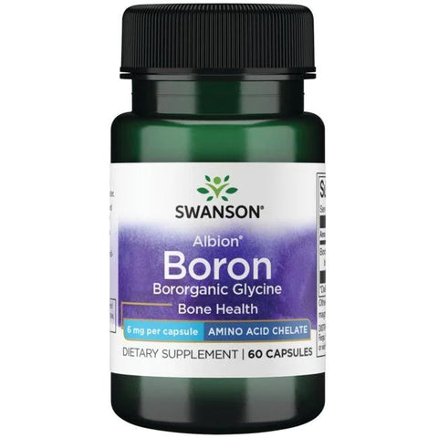 Swanson, Albion Boron Bororganic Glycine, 6mg - 60 caps