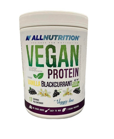 Allnutrition, Vegan Protein, Vanilla Blackcurrant - 500g