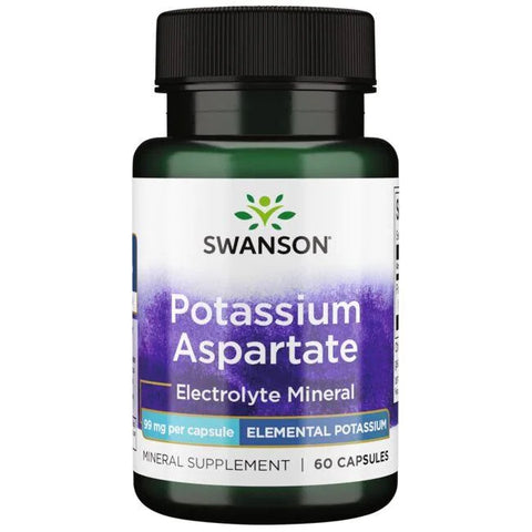 Swanson, Potassium Aspartate, 99mg - 60 caps