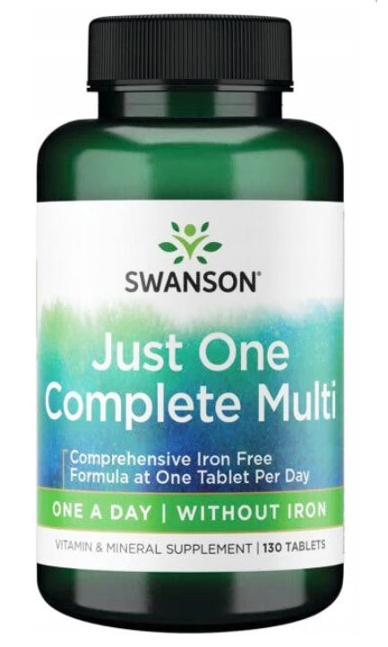 Swanson, Just One Complete Multi without Iron - 130 tablets