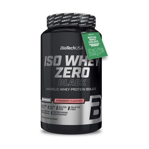 BioTechUSA, Iso Whey Zero Black, Strawberry - 908g
