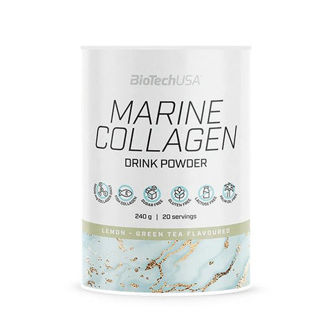 BioTechUSA, Marine Collagen, Lemon-Green Tea - 240g