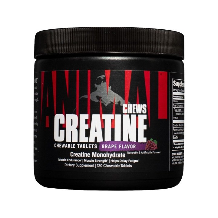 Animal, Creatine Chews, Grape - 120 chewable tablets