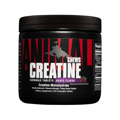Animal, Creatine Chews, Grape - 120 chewable tablets