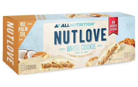 Allnutrition, Nutlove White Cookie, Caramel Peanut Coconut - 8 cookies