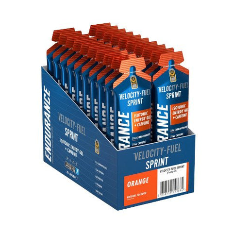 Applied Nutrition, Endurance Sprint Isotonic Energy Gel + Caffeine, Orange - 20 x 60g