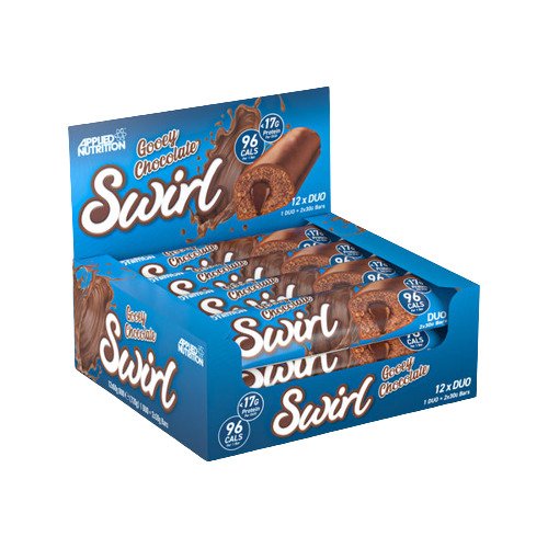 Applied Nutrition, Swirl Duo Bar, Gooey Chocolate - 12 x 60g