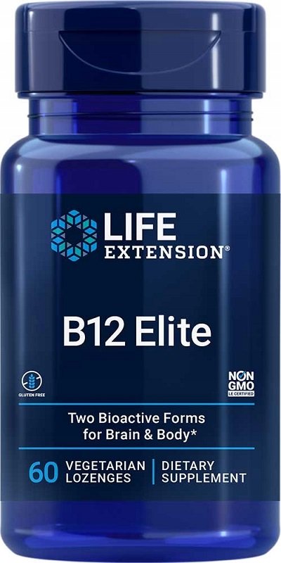 Life Extension, B12 Elite - 60 vegetarian lozenges