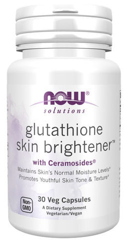 NOW Foods, Glutathione Skin Brightener with Ceramosides - 30 vcaps