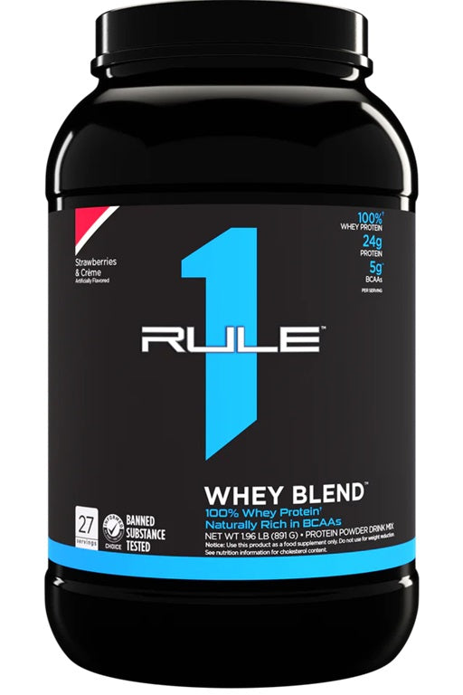 Rule One, R1 Whey Blend, Strawberries & Creme - 891g