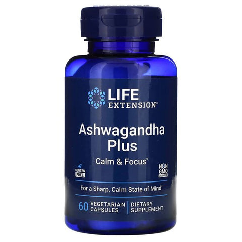 Life Extension, Ashwagandha Plus Calm & Focus - 60 vcaps