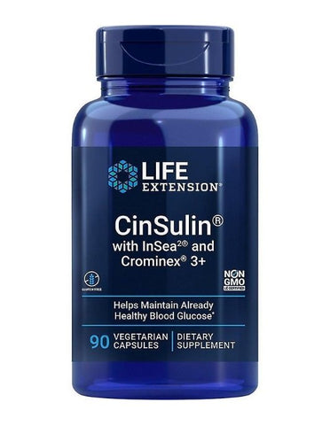 Life Extension, CinSulin with InSea2 & Crominex 3+ - 90 vcaps