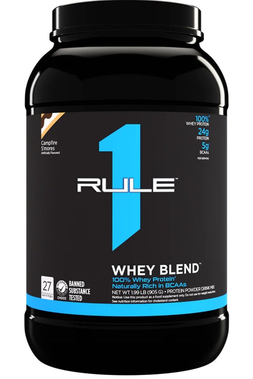 Rule One, R1 Whey Blend, Campfire S'mores - 905g
