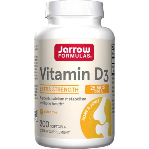 Jarrow Formulas, Vitamin D3, 25mcg - 200 softgels