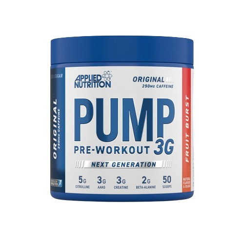 Applied Nutrition, Pump 3G Pre-Workout, Fruit Burst (EAN 5056555204962) - 375g