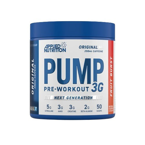 Applied Nutrition, Pump 3G Pre-Workout, Fruit Burst (EAN 5056555204962) - 375g