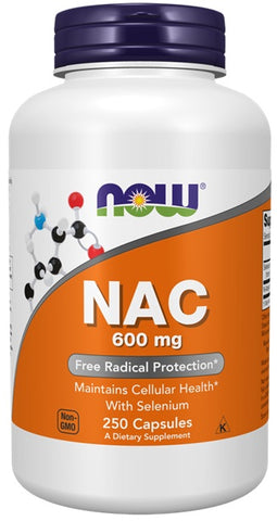NOW Foods, NAC with Selenium, 600mg - 250 caps