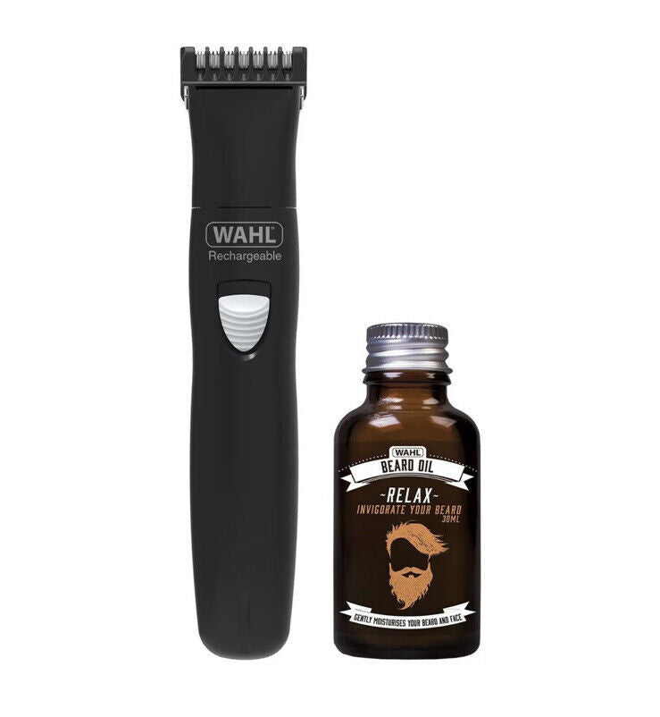 Set de regalo de aceite para barba y recortadora de barba Wahl | Recargar