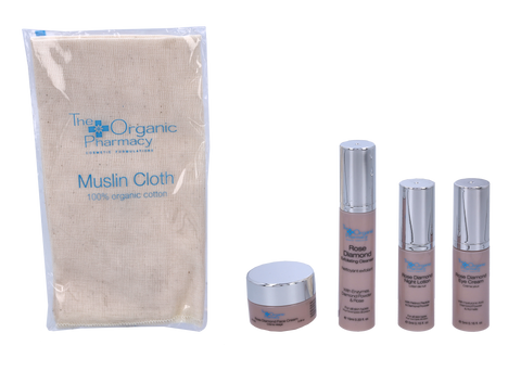 The Organic Pharmacy Rose Diamond Skincare Kit 30 ml