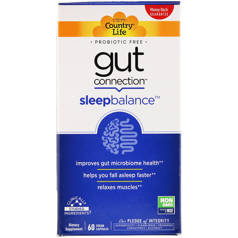 Country Life, Gut Connection, Sleep Balance, 60 Vegan Capsules