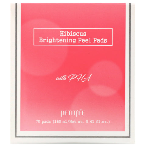 Petitfee, Hibiscus, Brightening Peel Pads, 70 Pads, 5,41 fl.oz (160 ml)