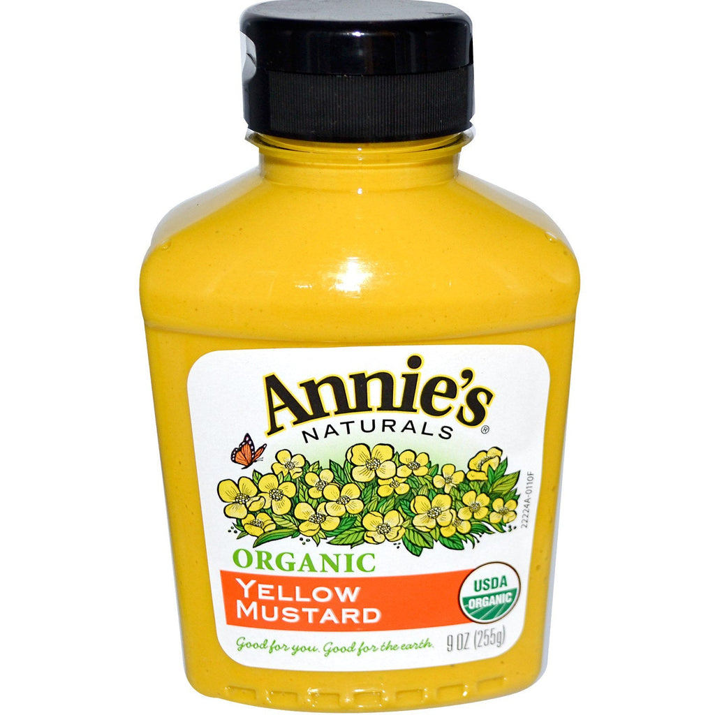 Annie's Naturals, Mostaza amarilla, 9 oz (255 g)