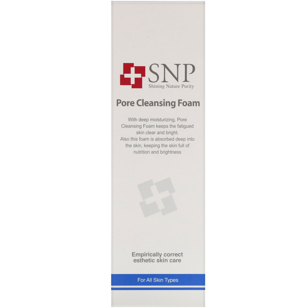 SNP, Espuma limpiadora de poros, 5,07 fl oz (150 ml)
