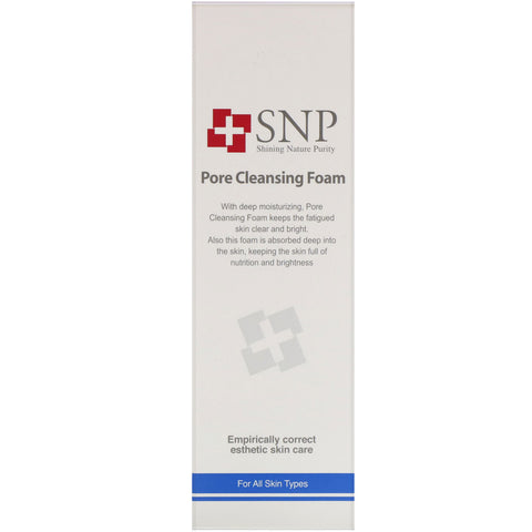 SNP, Espuma limpiadora de poros, 5,07 fl oz (150 ml)