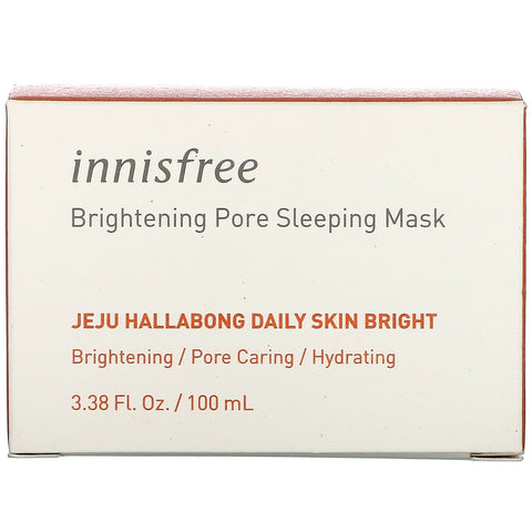 Innisfree, Jeju Hallabong Daily Skin Bright, Brightening Pore Sleeping Mask, 3,38 fl oz (100 ml)