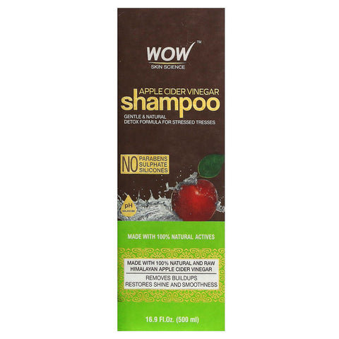 Wow Skin Science, Shampoo, Æblecidereddike, 16,9 fl oz (500 ml)
