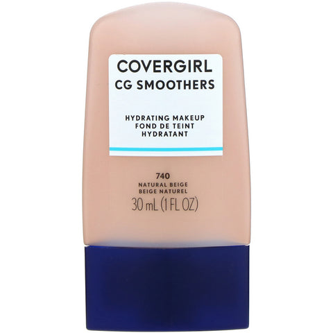 Covergirl, Smoothers, Hydrating Makeup, 740 Natural Beige, 1 fl oz (30 ml)