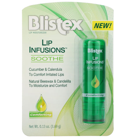 Blistex, Lip Infusions, humectante para labios, calmante, 0,13 oz (3,69 g)