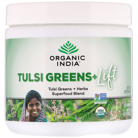Organic India, Tulsi Greens+ Lift, Superfood Blend, 5.29 oz (150 g)
