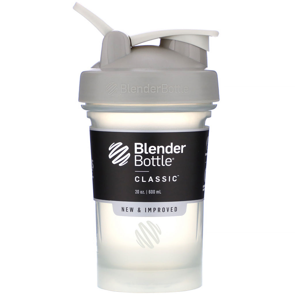 Blender Bottle, Classic With Loop, Pebble Grey,  20 oz