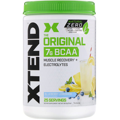 Xtend, The Original 7G BCAA, Natural Zero, Blueberry Lemonade, 13 oz (367.5 g)