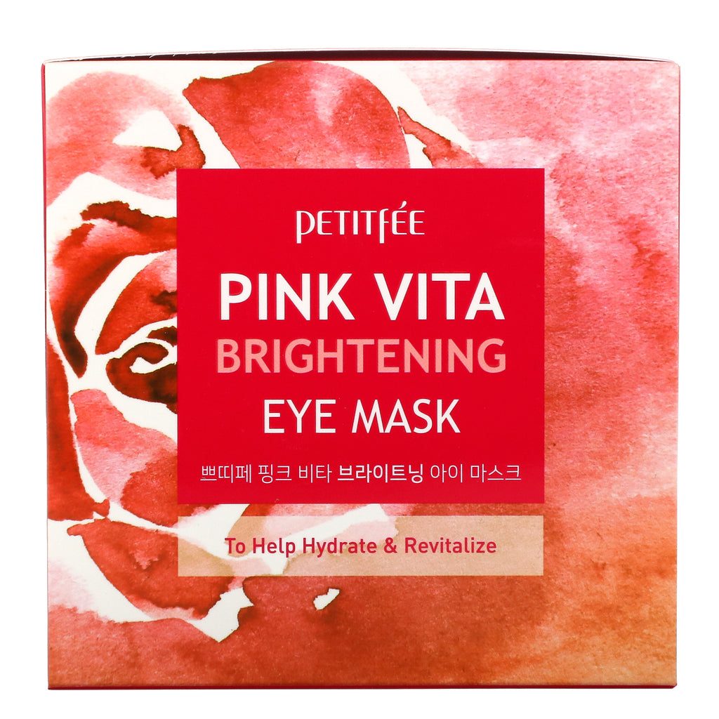 Petitfee, Pink Vita Brightening Eye Mask, 60 stykker (70 g)