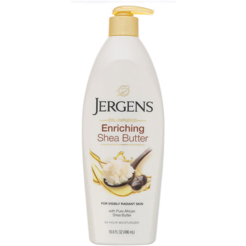 Jergens, Enriching Shea Butter Moisturizer, Oil-Infused, 16.8 fl oz (496 ml)