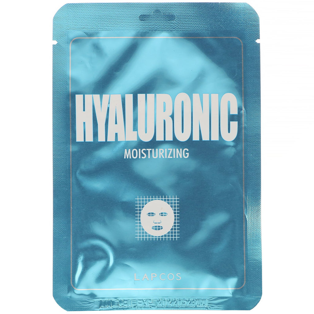 Lapcos, Hyaluronic Sheet Mask, Moisturizing, 1 Sheet, 0.84 fl oz (25 ml)