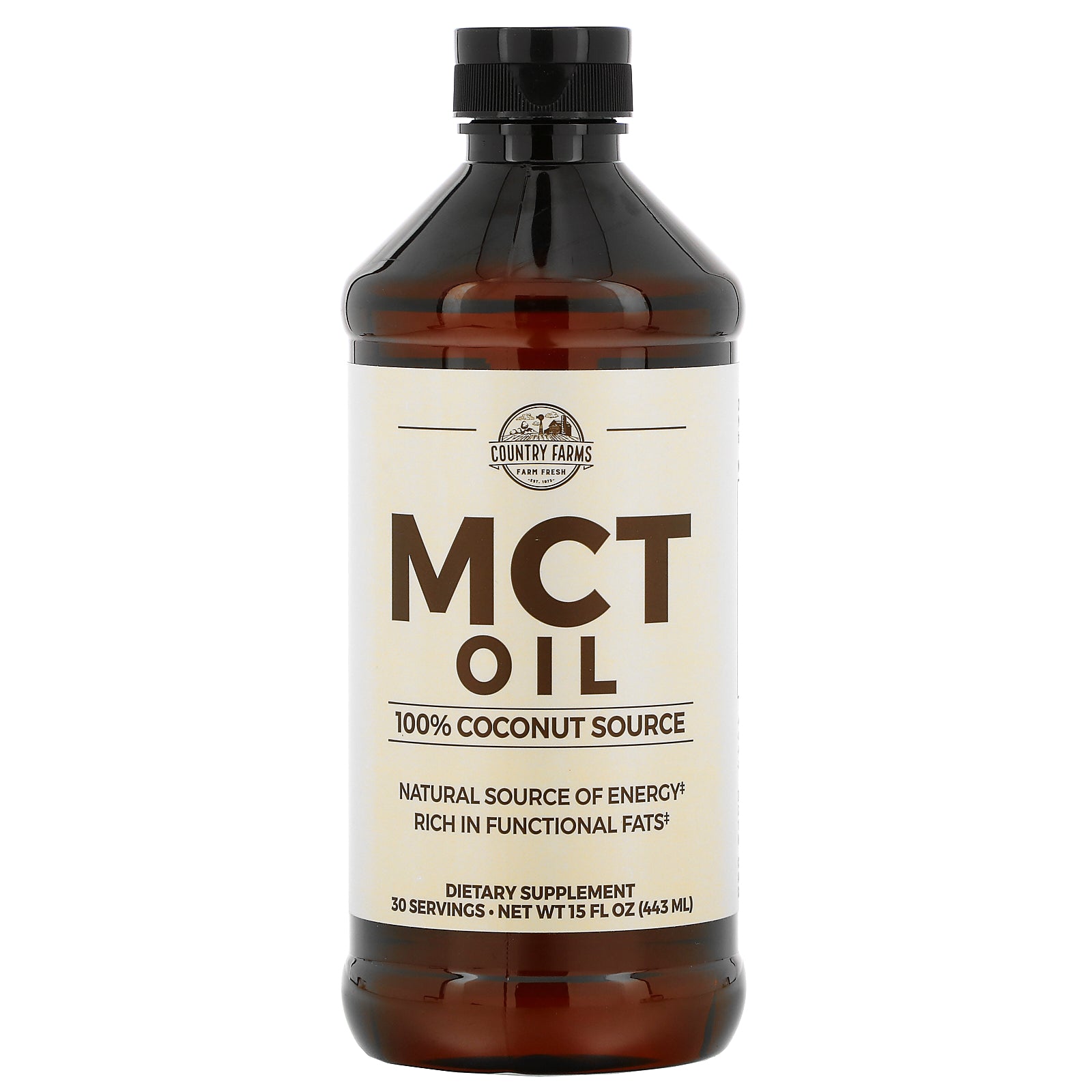 Country Farms, MCT Oil, 100% Coconut Source, 15 fl oz (443 ml)