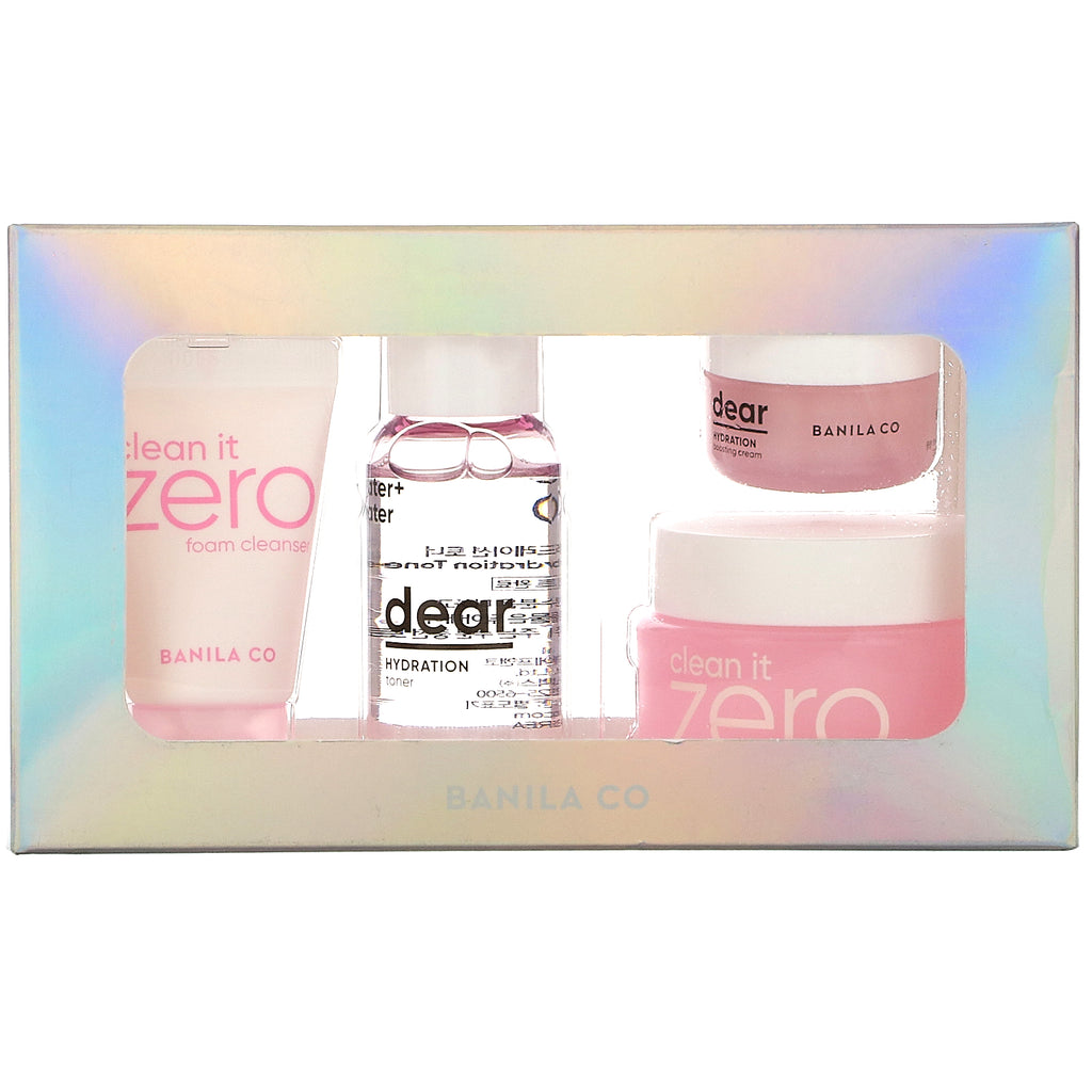 Banila Co., Dear Hydration Skin Care Starter Kit, kit de 4 piezas